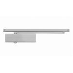 Ferme - porte dc 135 - - corps et bras � coulisse - argent