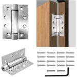 Ferme - porte hydraulique automatique de 4 pouces, ferme - porte � ressort r�glable groom, charni�res ...