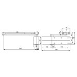 Ferme - porte bras standard dc140 - assa abloy vachette