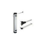 Ferme - porte pour portail bras glissi�re verticlose 2 - locinox argent brut