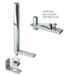 Ferme - portillon invisible simple action tube 50 200kg droite - mantion - 25322dt