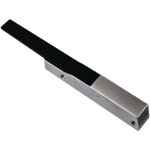 Loqueteau chrom� satin� levier rilsan noir avec g�che - fermod - 560. 21. 14