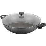 Ferrara granitium 75002 - 477 - grand wok antiadhésif avec couvercle de verre, 36 cm, noir - ballarini ... Ferrara granitium 75002 - 477 - grand wok antiadhésif avec couvercle de verre, 36 cm, noir - ballarini ...