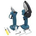 Ferrestock - set sécateur + mini tronçonneuse 21v s - b Ferrestock - set sécateur + mini tronçonneuse 21v s - b