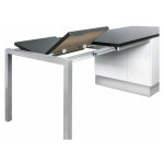 Ferrure compl�te pour allonge sur ilot central de cuisine - d�cor : anodis� - largeur : 926 mm - mat�riau ...