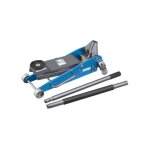 Cric hydraulique en aluminium et acier 2, 5 tonnes roulant rouleur fervi c039 / 25