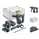 Festool - bhc 18 - basic marteau perforateur sans fil 18 v 1. 8 j sds plus brushless + 2x batterie 3. ...