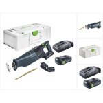 Festool - rsc 18 eb - basic scie sabre sans fil 18 v brushless + 1x batterie 3, 0 ah + chargeur + systainer ...