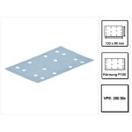 Festool stf 80x133 bande abrasive granat p100 80 x 133 mm 200 pces ( 2x 499628 ) pour ponceuse � glissement ...