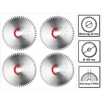 Festool - stratifi� / hpl hw 160 x 1, 8 x 20 tf52 lame de scie circulaire 4x (205554) pour scies plongeantes ...