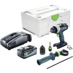 Festool tdc 18 / 4 i - basic perceuse - visseuse sans fil 18 v 75 nm brushless + 1x batterie 8, 0 ah ...