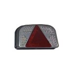 Maxter ? feu � led 7 fonctions pour remorque ? tension 12v ? cabochon transparent ? entraxe de fixation ...