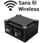 Feux additionnels 2x25w compact feux de jour / longue port�es faisceau large � commande sans fil