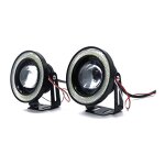 Feux antibrouillard angel eye 3, 5 pouces 30 w cob, 12 v pour voiture, camion et véhicule tout - terrain ... Feux antibrouillard angel eye 3, 5 pouces 30 w cob, 12 v pour voiture, camion et véhicule tout - terrain ...