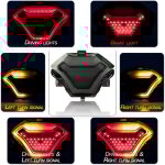 Lifcausal - feu arrire de frein de moto avec clignotants  led de remplacement pour yamaha yzf r3 r25 ...