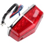 Feu arri�re led pour moto, feu d'arr�t de frein de stationnement, accessoire de moto adapt� � la lentille ...