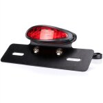 Feu arriere de moto feu de freinage feu de plaque d'immatriculation rouge et blanc rouge, taille xl, ... Feu arriere de moto feu de freinage feu de plaque d'immatriculation rouge et blanc rouge, taille xl, ...