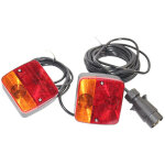 Feux arri�re de remorque magn�tique, 12v incandescent feux de remorque avec 7 broches et 7, 5m c�ble, ...