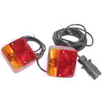 Feux arrire de remorque magntique, 12v incandescent feux de remorque avec 7 broches et 7, 5m cble, ...