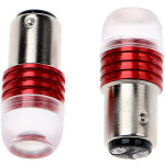 Feux de frein arri�re 2pcs rouge 1157 5730 stroboscopique clignotant ampoules projecteur led pour voiture ...
