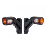 Wiltec feux de position latéraux tricolores ? 2x 4 led 12 v ? forme carrée ? 155 x 183 mm ? feux d?encombremen ... Wiltec feux de position latéraux tricolores ? 2x 4 led 12 v ? forme carrée ? 155 x 183 mm ? feux d?encombremen ...