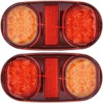 Feux de remorque led 12v, 2pcs feu arriere pour remorque led etanche