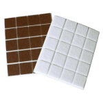 Feutre adhésif carré marron 22 x 22 x 3 mm. 2 pcs Feutre adhésif carré marron 22 x 22 x 3 mm. 2 pcs