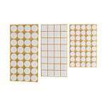 Feutre blister marron diam�tre 40 mm - 4 pi�ces - u - 100 - 0157