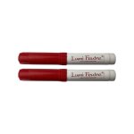 Feutre rouge effaable pour vitre avec pointe ogive 6 mm - lot de 2