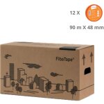 Fibatape xtreme - lot de 12 bandes  joint autocollantes 48 mm x 90 m - adfors