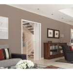 Fibrotubi - kit couvre joints plat enrob� blanc pour ch�ssis � galandage l. 100cm x h. 210cm - 62144522 ...