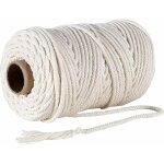 Ficelle jute coton 4mm x 100m, 100% coton naturelle cordelette, corde macram decorative chanvre tresse ...