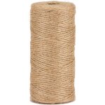 Ficelle de jute naturelle en chanvre, id�ale pour les cadeaux, le bricolage, la d�coration et le jardinage, ...