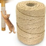 Ficelle de jute naturelle pour griffoir, corde en sisal naturel, arbre � chat, d�coration de jardin, ...