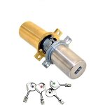 Fichet ? cylindre de serrure 50x34mm en laiton dor� ? s�curit� multipoints ? 4 cl�s incluses ? protection ...