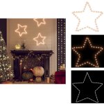 Figure d'�toile de no�l avec 48 led blanc chaud 56 cm - d�coration de no�l - �toile de noel - lumi�re ...