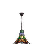 Fijalo - lampe de table tiffany pied figure dal� s�rie d - 20cm lumi�re directe