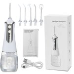 Fil dentaire électrique à 3 vitesses, impulsions puissantes de 300 ml, nettoyage buccal, détartrage, ... Fil dentaire électrique à 3 vitesses, impulsions puissantes de 300 ml, nettoyage buccal, détartrage, ...