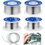 Fil de soudure 1 mm, 4 pi�ces fil etain a souder, bobine d'�tain � souder, etain a souder electronique, ...