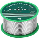 Fil de soudure, sn99% ag0. 3% cu0. 7% colophane fil de soudure pour la soudure �lectrique(0. 8mm 30g) ...