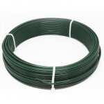Linxor - fil de tension en acier galvanis� plastifi� pour grillage ou autre - 50 m x 2. 2mm � - vert