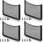 Filet rangement pour voiture 4 pcs, organisateurs rangement coffre 36 18cm, multifonctionnel sac pocket ...