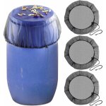 Filet pour r�cup�rateur d'eau de pluie en trois parties, 95 cm - housse de tonneau ronde r�glable avec ...