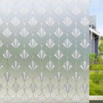 Film de confidentialit� pour fen�tre, protection solaire, film givr�, sans colle, autocollant pour verre, ...