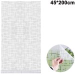 Film de fen�tre givr� sans colle, films de verre intimit� givrant pour fen�tres et portes, fen�tre d�corative ...