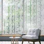 Film occultant fen�tre, film fenetre anti regard, film pour vitre motif bambou, brise vue anti uv, film ...
