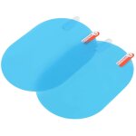 Film de protection anti - pluie pour r�troviseur de voiture autocollant anti - bu�e 100x145mm ovale bleu ...