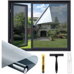 Film de protection solaire pour fen�tre � l'int�rieur ou � l'ext�rieur 50 x 200 cm - film miroir pour ...