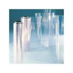 Film pvc plat en rouleau - coloris - translucide lgrement bleut, epaisseur - 0, 8 mm, largeur - 1 ...