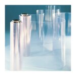 Film pvc plat en rouleau - coloris - translucide l�g�rement bleut�, epaisseur - 1 mm, largeur - 1, 25 ...